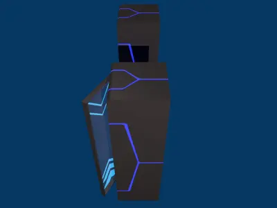 sci-fi looker Low-poly 3D model