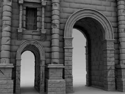 Hadrian s arch Free 3D print model