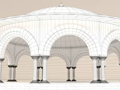 Dome architectural 3D model