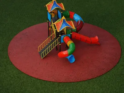used childrens playground 3D model