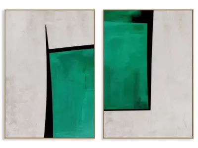 Abstract Painting Frame set 3D model 486