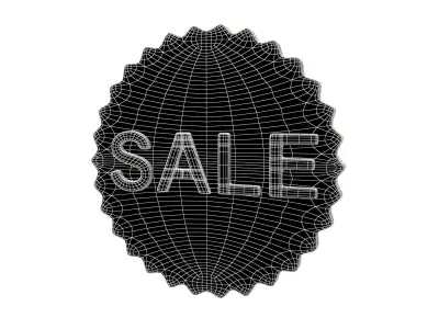 Sale Icon v2 002 Low-poly 3D model