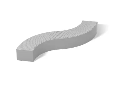 Bench 03 Low-poly 3D model buy
