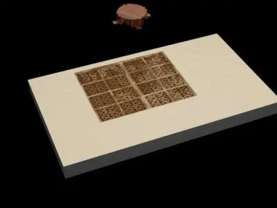 Jabbas Throne Room - Throne Areas - Complete set  1-18 scale 3D Model Pack