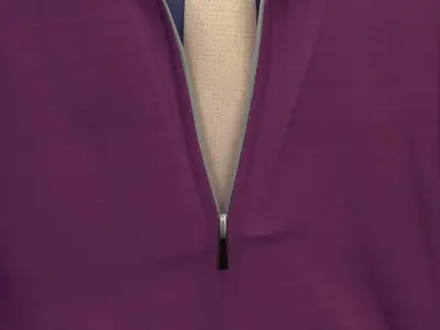 Cartoon High Poly Subdivision Purple Jacket Low-poly 3D model purchase