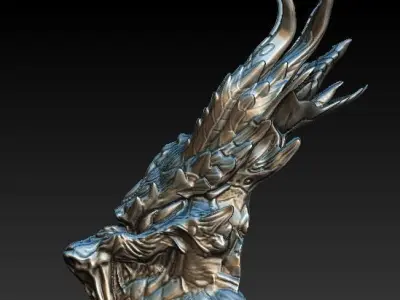 Predator Dragon bio mask 3D model