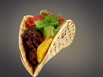 Taco food 3D print model