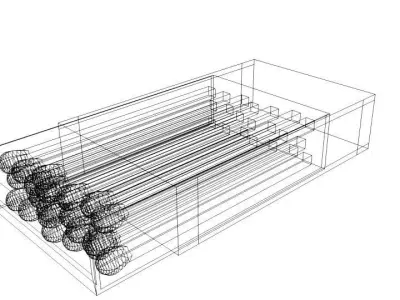 Matchbox box of matches 3D model