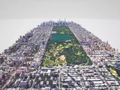 Central Park-New York city Low-poly 3D model