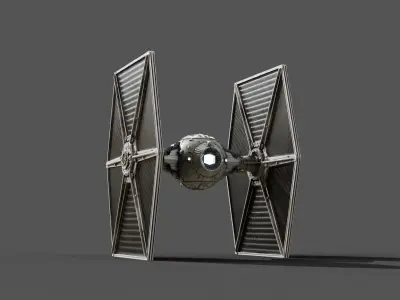 Star Wars TIE Fighter Low-poly 3D model