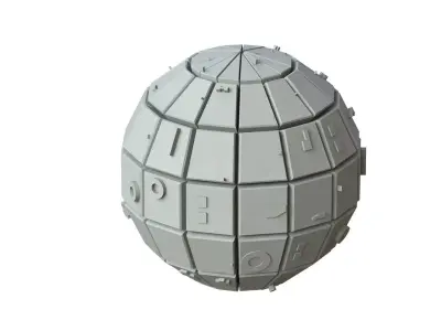 Sci Fi Object No 3479 Low Poly Low-poly 3D model