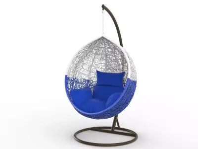 Swing seat Low-poly 3D model