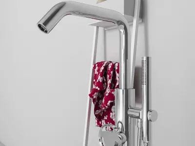 Bathroom furniture collection 9 3D model