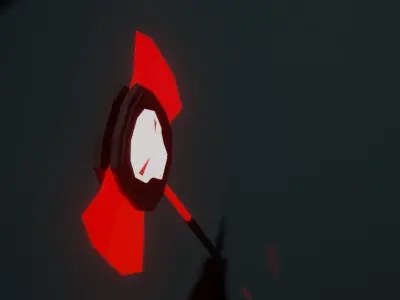 Shield axe low poly Low-poly 3D model