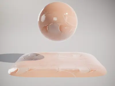 HQ PBR Textures Set Ceramic Swirl Glossy Texture