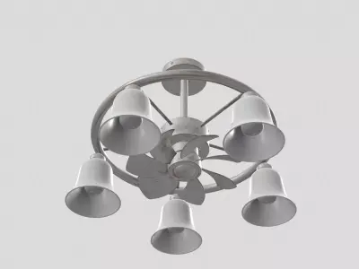 Ceiling Fan with light 3D model