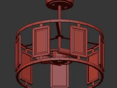 Modern Semi Flush Ceiling 3D model