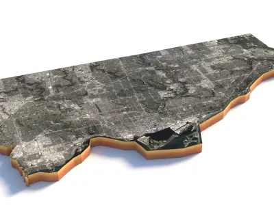 Toronto City in Canada 3D model