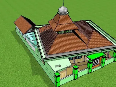 Masjid Al Falah 3D print model