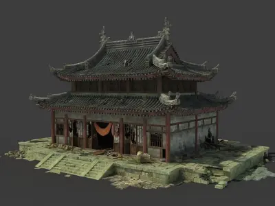 Chinese Temple 3D model