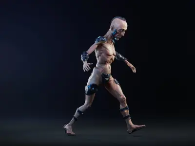 Sci-Fi Character Low-poly 3D model order