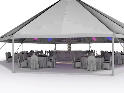 Party Tent 02 3D model