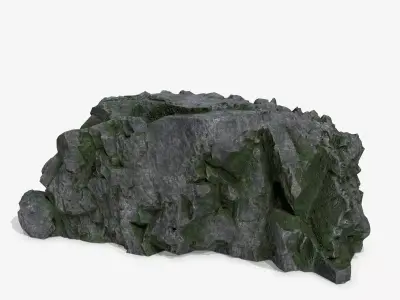 Mountain Low-poly 3D model 7