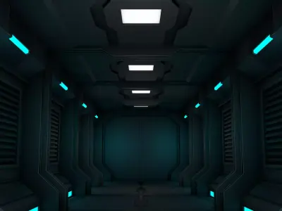 Sci Fi Corridor 3D model