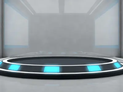 Sci Fi Room Low-poly 3D model order