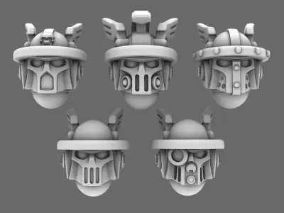 Sacred Scrolls V10 Messengers of Hermes Helmets 3D print model