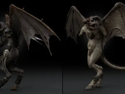 Bloodmoon Rigged Game Ready Low-poly 3D model
