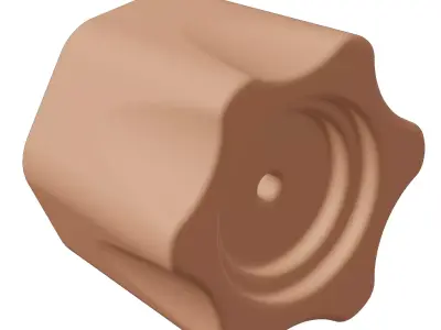 Plastic Faucet Knob Toy 3D model