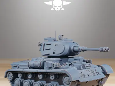GrimGuard Heavy Battle Tank 3D print model