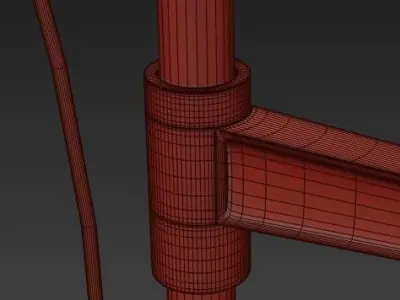 Steampunk Extension Pole 3D model