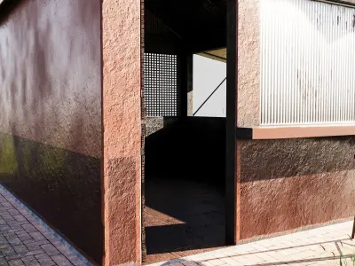 Asian Small Shop Low-poly 3D model