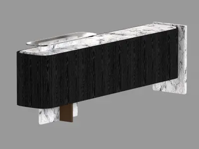 Home Buffet Layer Low-poly 3D model