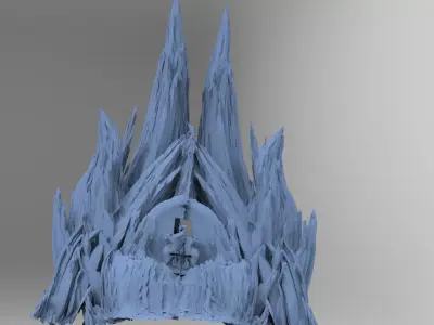 Warlock Dark Cliffs 2  3D model