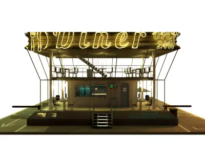 Bokanov diner 3D model