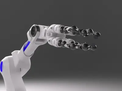 Robotic Arm Rigged 3D model