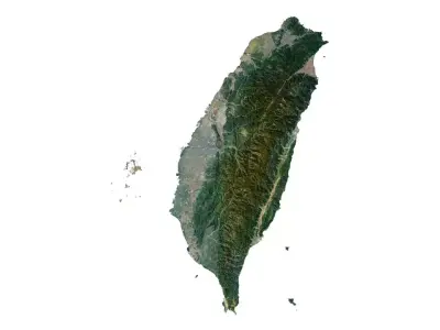 Taiwan Terrain 3D Map 3D model