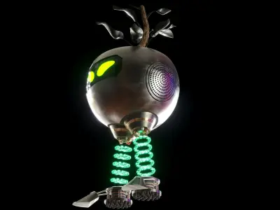 PotBot Plant Robot 3D model