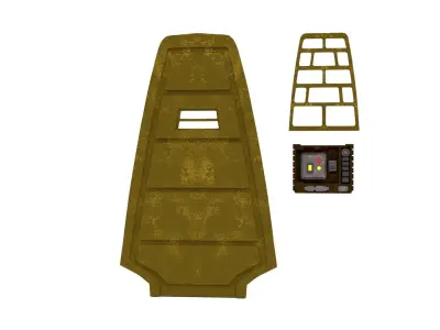 Jabbas Prison door 1-18 scale Kenner Hasbro 3D print model