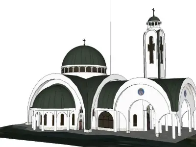 Architecture-Religion-God-Culture-Temple-086 church 3D model