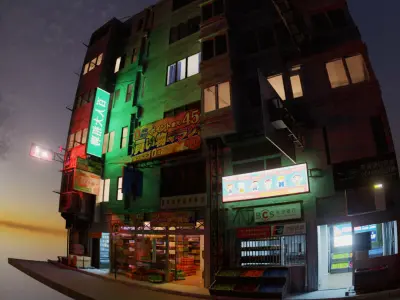 Tokio street 3 3D model