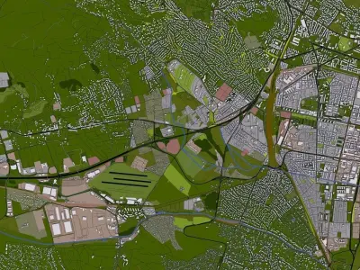 Budapest City of Hungary Europe Low-poly 3D model