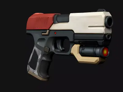 Pistol Sci Fi N242014 3D model