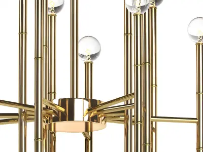 MEURICE RECTANGULAR CHANDELIER C 3D model