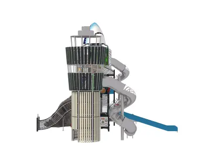 Playground for children 04 3D model