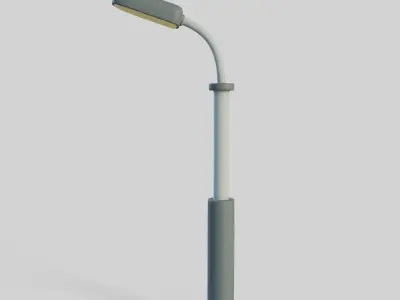 Cartoon Street Light 5 Low-poly 3D model