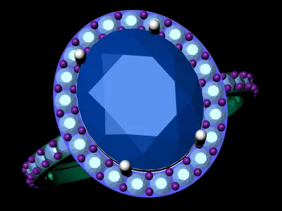 light weight stone ring  3D  print  Model Free 3D print model